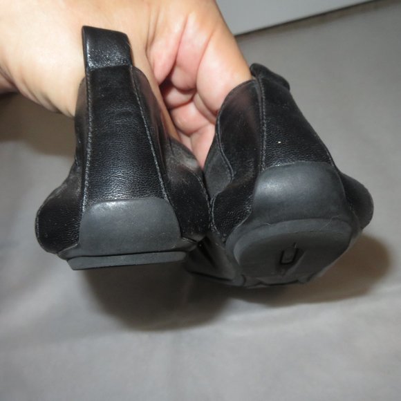 Cole Haan Studded Black Leather Ballerina Flats - Picture 8 of 11